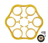 Egg Rack for Boiling, Steamer Egg Rack Food-Grade Silicone Stand Holder, Heat Resistant Tools Kitchen Gadgets Cooking Utensils, Pressure Cooker Accessories, 6,18 x 6,18 x 0,79 pulgadas