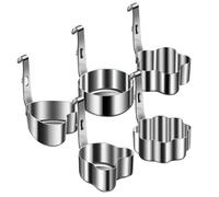 Egg Ring, Pancake Mold, Crumpet Cooking Tool, Includes 5 Stainless Steel Nonstick Shapes, 3.94x2.64x1.38 Inches, Easy to Use and Clean, for Breakfast Omelette Sandwich Burger