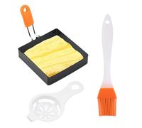 Egg Rings - Egg Frying Rings | Egg Rings For Frying | Silicone Handle Egg Rings, Egg Moulds, Egg Rings Set With Silicone Handle, Nonstick Egg Rings, Fried Egg Ring, Stainless Steel Egg Rings