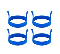 Egg Rings for Frying Eggs - 4 Pack Silicone Round Pancake Mold | Egg Ring Mold Non-Stick | Kitchen Cooking Gadget Perfect for Fried Eggs, Omelettes, Pancakes, English Muffins, Breakfast Sandwiches