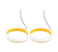 Egg Rings For Frying - Round Egg Ring Mold Shaper | Brunch Meal Prep Tool | 2 Pieces Round Shaper Nonstick Kitchen Gadget For Breakfast Omelet Pancake Sandwich Burger Camping Morning Brunch Meal Prep
