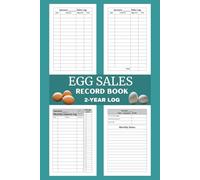 Egg Sales Record Book: Precise egg counting solution for poultry farmers. Keep a record of egg production, inventory, and sales effortlessly using our egg count log book.
