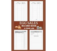 Egg Sales Record Book: Precise egg counting solution for poultry farmers. Keep a record of egg production, inventory, and sales effortlessly using our egg count log book.