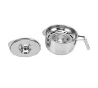 Egg Separator Bucket 304 Stainless Steel | Lid Keeps Egg Whites Pure & Unspoiled | Kitchen Egg White Separator for Baking/Cooking | Sturdy Handle, Easy Pour (Estilo 1)