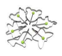 Egg Shaper - 6 Style Animal Egg Rings, Stainless Steel Mold, Breakfast Cooking Accessory | Create Cute Omelets Mini Pancakes Fried Eggs Easy Clean Dishwasher Safe Fun Kitchen Tool Perfect Kids Family