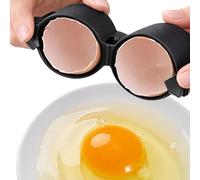 Egg Shells Opener - Kitchen Tool | Stainless Steel Cutter Ring with Precision Edge, Easy Press Handle Design, Safe Egg Top Removal Gadget for Cooking Baking Breakfast Use