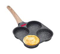 Egg Skillet - Huevo Frying Pan, Non Stick Eggs Pan Omelette Skillet, 4-Cup Even Heating Cookware, Frying Pans For Induction Ceramic Gas Stove Pancake Hamburger Sandwich Breakfast Home Kitchen