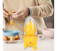 Egg Spinner - Coctelera de huevo portátil, mezclador de clara de huevo de cocina | Herramienta portátil de interferencia de huevo con cortadora y cordón para hacer huevos dorados duros, Gadget