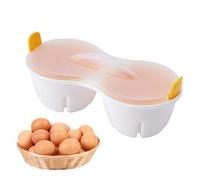 Egg Steamer - Microwave Egg Cooker, Eegg Hervidor para Microondas, Vaporizador de 2 Cavity Dining, Hervidor de Cocina Utensilios Cook Soft And Hard Boiled Eggs, MicrowaveS Poacher With Lid, Poached