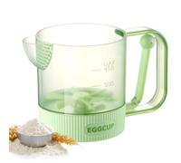 Egg Stir Cup - Silicone, Semi-automatic Egg Blender Cup, Manual Press | Ingredient Measuring,Foam Filtering Mixer, For Kitchen Cooking Cafe Restaurant Baking Home Dining Room Foam Coffee Drink