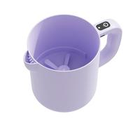 Egg Stirrer, 2 in 1 Mixing Cup, Built-In Strainer Ergonomic Handle Detachable Whisk Easy Cleaning Multi-Purpose Use, Automatic Stirrer for Milk Liquid Rice Baking Beating Whisking 7.09x4.72x5.51inches