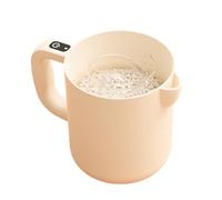 Egg Stirrer, 2 in 1 Mixing Cup, Built-In Strainer Ergonomic Handle Detachable Whisk Easy Cleaning Multi-Purpose Use, Automatic Stirrer for Milk Liquid Rice Baking Beating Whisking 7.09x4.72x5.51inches