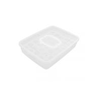 Egg Storage Box with Compartments Transparent Refrigerator Egg Holder Stackable Lid for Fresh Eggs Kitchen Organization and Space Saving