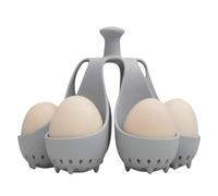 Egg Storage Rack - Silicona Eggs Cups, Flexible, No Tick Cuups Fit in Drawers or Pans, Easy Cleaning and Reutilizable | Ideal para Breakfast, Cooking and Family Meal Preparation, 13 x 13 x 12,5 cm