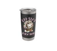 Egg-stra Adorable lindo gato persa en cesta de Pascua Kitty Vaso térmico de acero inoxidable de doble pared