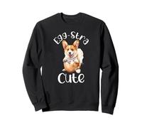 Egg-stra Cute Adorable Corgi en Huevo Divertido Huevo de Pascua Corgi Sudadera