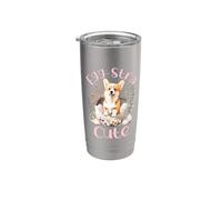 Egg-stra Cute Adorable Corgi en Huevo Divertido Huevo de Pascua Corgi Vaso térmico de acero inoxidable de doble pared