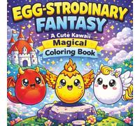 Egg-strodinary Fantasy: A Cute Kawaii Dragons, Unicorns & Magical Creatures Coloring Book for Kids Ages 4-8 (The Egg-strodinary Series)