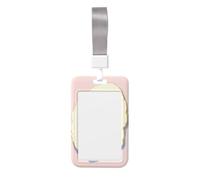 Egg Sunny Side Up - Soporte deslizante para tarjetas de identificación, plástico duro, protector de etiqueta de nombre para enfermeras y oficina