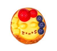 Egg Tart Squeeze Toy - 2026 Soft Sensory Fidget, Realistic Food Squishy for Stress Relief, Malleable Non-Sticky Dough Toy, Desktop Calm Tool for Office & School, Cute Easter Basket Stuffer