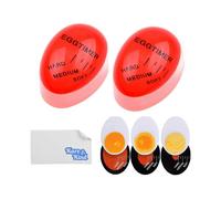 Egg Timer 2X Pack - Color Changing Indicator - Soft, Medium and Hard Boiled Eggs