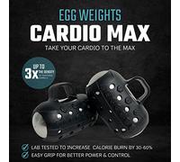 Egg Weights - Pesas libres para kickboxing, boxeo sombreado, yoga y más (1,4 kg a 0,7 kg cada uno) de mancuernas de nueva generación (3 unidades)