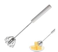 Egg Whisk - Milk Whisk | Egg Beater Whiskss | Stainless Steel Kitchen Stirrer | Manual Mixing Tool For Baking | Handheld Frother For Drinks | Batter Blender Utensil For Beating Blending Milk Coffee