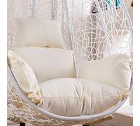 EggCush - Funda de repuesto gruesa y lavable para asiento de columpio, color blanco, solo para EggHangingRockingCush