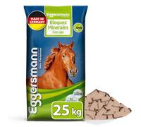 Eggers Muñeco Mineral Bricks ajos para Caballos, Mineral 07797100330 Forro Medio, Mineral Bricks con ajos contra Insectos, 1 Unidades (1 x 25 kg)