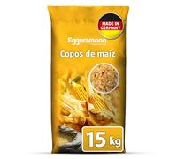 Eggersmann Copos de maíz 15 kg - Alimento para Caballos y Ponis - Ideal para Mayor Rendimiento y Animales debilitados - Proporciona energía y apoya el Aumento de Peso