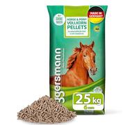 Eggersmann Mein Pferdefutter Horse & Pony Pellets de Grano Entero, 6 mm, 25 kg, alimento complementario para Caballos de Ocio, Ideal como alimento para belén Solo, alimento para Caballos reducido en