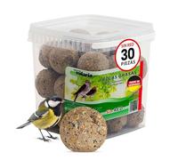 Eggersmann volaris 30 Piezas de proteínas de Bolas de Grasa sin Red 2,7 kg | Bola de Cereales para Aves Silvestres | Alimento Rico en nutrientes para Todas Las Especies de Aves Durante Todo el año
