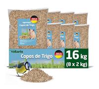 Eggersmann Volaris Copos de Trigo 8X 2 kg - Alimento nutritivo para Silvestres - Trigo Natural Ideal como alimento para, gallinas y roedores - Comida para Silvestres energizante y Apta