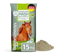 Eggersmann Weserland Mash sin Cereales - pienso digestivo para Caballos sin melaza, Cereales ni Salvado de Trigo - Bolsa de 15 kg