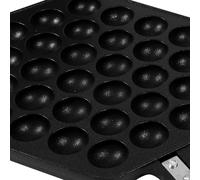 Eggettes Pan Premium Antiadherente Huevo Burbuja Pastel Molde Placa para Uso Doméstico, Regalos de Bricolaje Seguros para Estufa de Gas, Fiestas de café Aleación de Aluminio