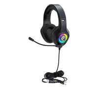 Egghead Skylab LED Stereo Gaming Multimedia Headset, Over Ear Auriculares con Control de Volumen y Cancelación de Ruido Micrófono Flexible