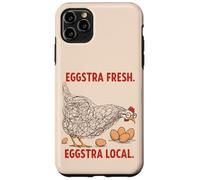 Eggstra - Gráfico de pollo divertido local fresco para fanáticos de Coop Carcasa para iPhone 11 Pro Max