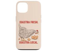 Eggstra - Gráfico de pollo divertido local fresco para fanáticos de Coop Carcasa para iPhone 13