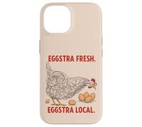Eggstra - Gráfico de pollo divertido local fresco para fanáticos de Coop Carcasa para iPhone 14