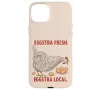 Eggstra - Gráfico de pollo divertido local fresco para fanáticos de Coop Carcasa para iPhone 15 Plus