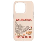 Eggstra - Gráfico de pollo divertido local fresco para fanáticos de Coop Carcasa para iPhone 15 Pro