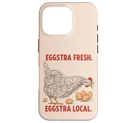 Eggstra - Gráfico de pollo divertido local fresco para fanáticos de Coop Carcasa para iPhone 16 Pro