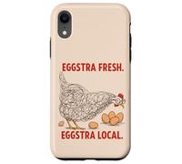 Eggstra - Gráfico de pollo divertido local fresco para fanáticos de Coop Carcasa para iPhone XR