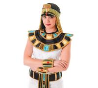 Egipcio Collar Adultos Pharoh Hombre Mujer Accesorio para Disfraz Oro Color