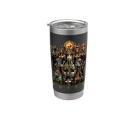 EGIPTO Deidades Antiguas Mitología Sagrada Icono Obra De Arte Sagrado Vaso térmico de acero inoxidable de doble pared