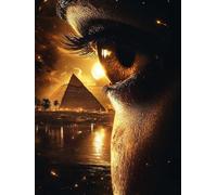 Egipto Diamond Painting, 5D Diamond Painting Adultos PiráMide, DIY Manualidades Adultos Kit Punto de Cruz, Cuadro Diamantes Cristal Bordado Artesanía, Decoración Hogar, Regalo Mujer 50x65cm fjh-9251