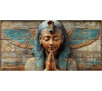 Egipto Diamond Painting Adultos, Diamond Painting FaraóN Pintura Diamante Patrón 5D DIY Punto de Cruz Diamante Dibujos con Diamantes Manualidades Adultos para Decoracion Hogar 100 x 300 cm -bby26030O