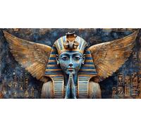 Egipto Diamond Painting Adultos, Diamond Painting FaraóN Pintura Diamante Patrón 5D DIY Punto de Cruz Diamante Dibujos con Diamantes Manualidades Adultos para Decoracion Hogar 100x300CM -bby260349