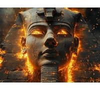 Egipto Diamond Painting Grande, Pintura Diamante FaraóN Diamond Painting Adultos DIY Punto de Cruz Diamante Kit Manualidades Adultos Pintura Diamantes para Decoracion Hogar 80 x 60 cm -lsy25010L6