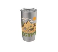 Egipto Heritage Pride Diseño de cultura antigua Vaso térmico de acero inoxidable de doble pared